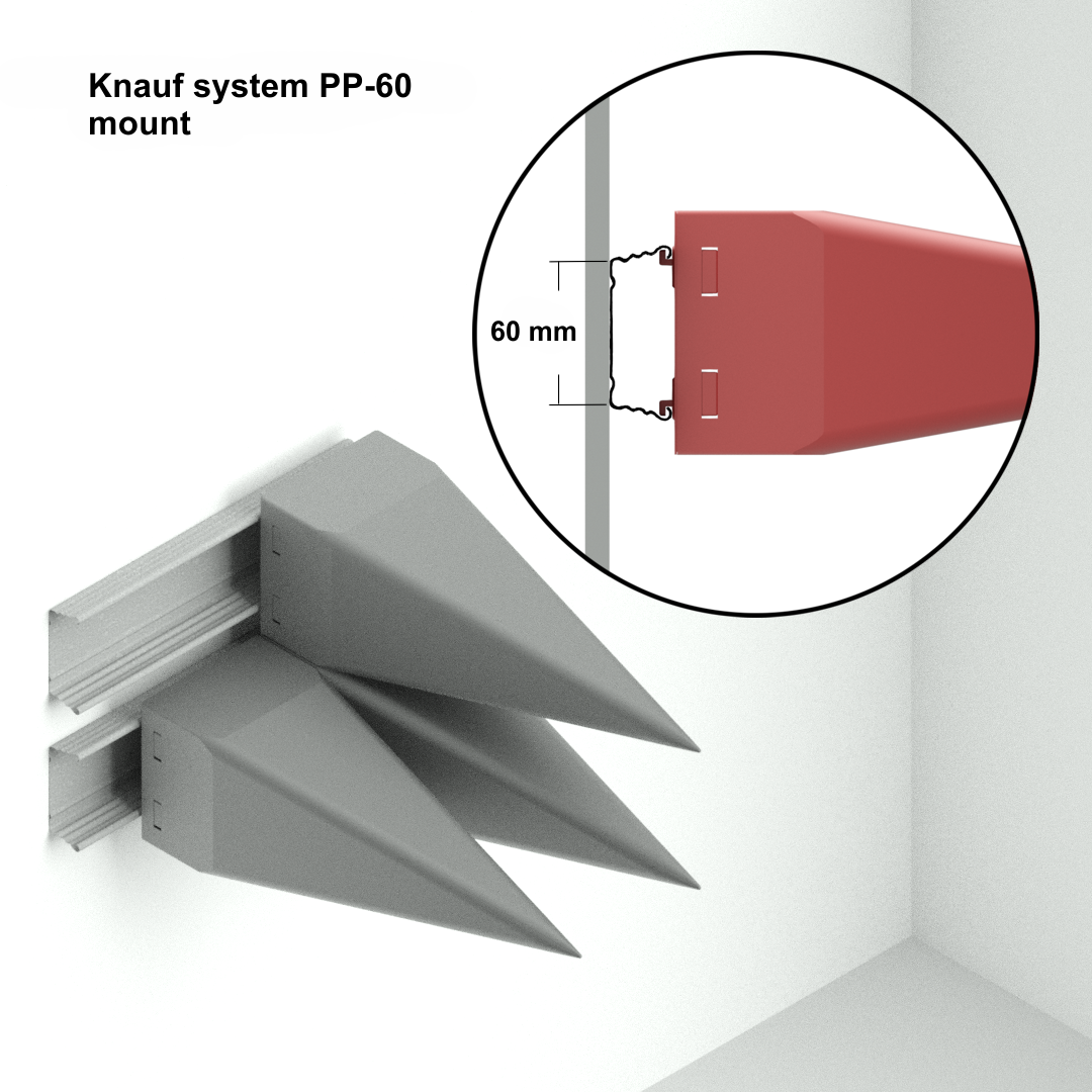Knauf system PP-60 mount